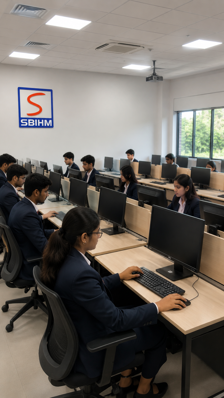 SBIHM campus facility where BBA students learn business management and operations