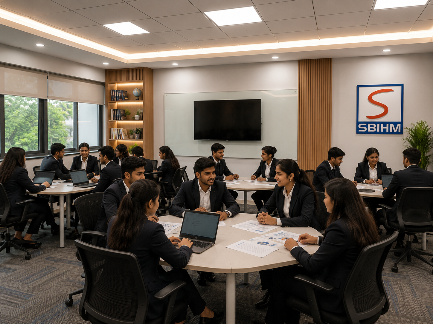 SBIHM business skills and management lab for BBA student training